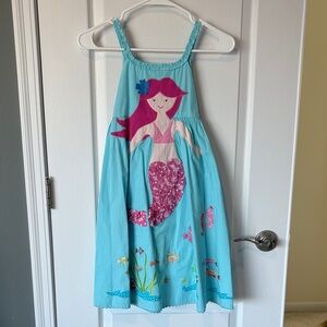 Aqua Mermaid Kids Casual Dress